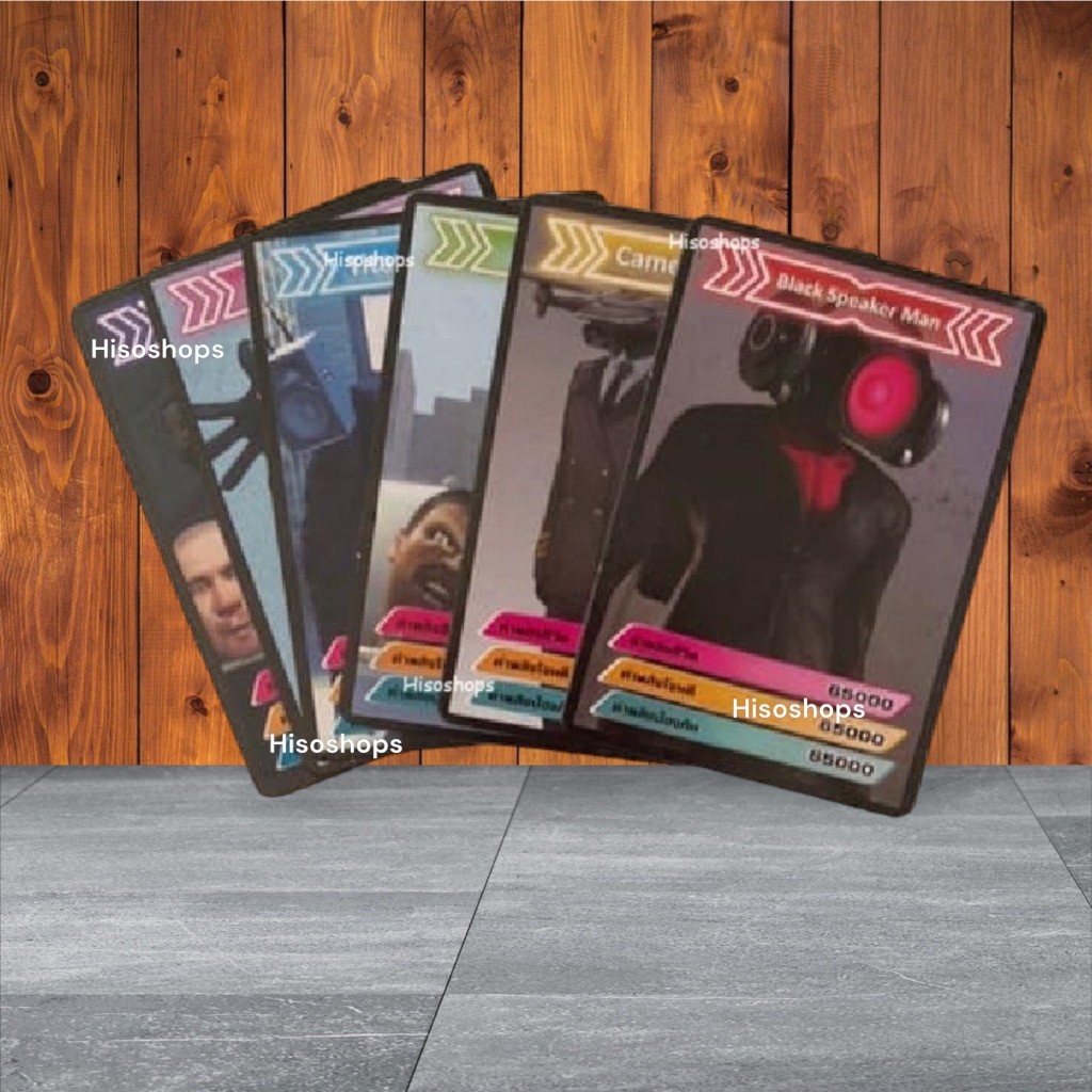 New SKIBIDI TOILET การ์ดskibidi ชุดละ 12 ใบ ลายการ์ตูน สีสันสวยงาม คละแบบ