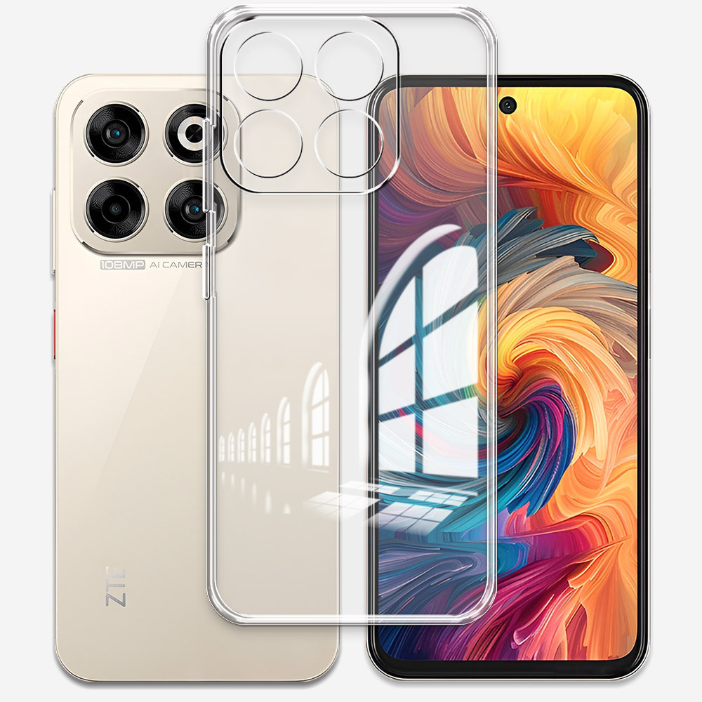 ปลอกแฟชั่นสําหรับ ZTE Blade A35E A55 ใสฝาครอบโทรศัพท์โปร่งใสนุ่มสําหรับ ZTE Blade A75 A35