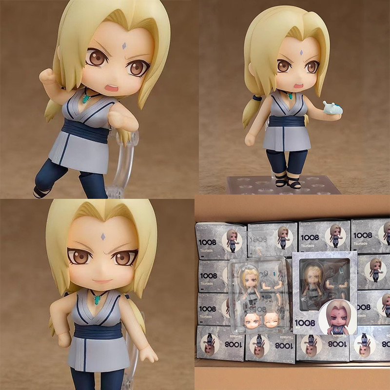 Nendoroid Naruto Tsunade 1008 # Action Figure Orochimaru Uzumaki Madara Uchiha Obito Uchiha Sasuke A