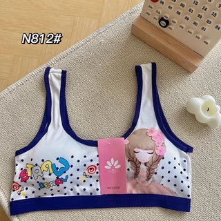 DZB HOME ชุดชั้นในเด็กอายุ ชุดชั้นในเด็กผู้หญิงบราฟองน้ำผ้านิ่มใส่สบาย 8-16 ปีรอบอก 20-34 นิ้ว sport bras NO.N812