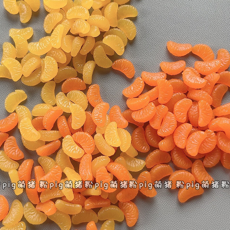 ของเล่นจำลองขนาดเล็ก PVC สีส้มครีม อุปกรณ์เล่นอาหาร DIY ทำมือ วัสดุตกแต่งดินเหนียวเรซิน ราคา ถูกที่สุด ดีลบีเคเค แกลเลอรีภาพที่ 9
