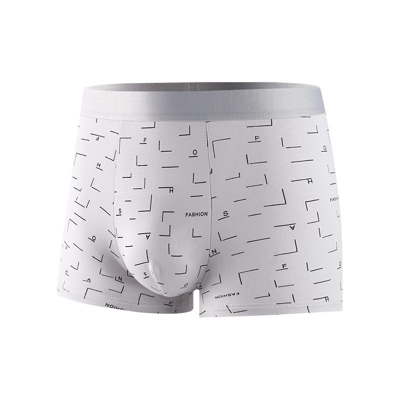 ZZ HOME01 กางเกงในชาย ผ้านิ่ม ใส่สบาย ขอบไม่เจ็บ ของแท้100%กางเกงบ๊อกเซอร์ผู้ชายผ้าทอ สำหรับวัยรุ่นชายไทย underwear - รูปที่ 5