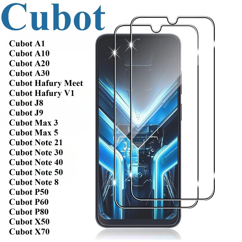 สําหรับ Cubot X70 X50 P80 P60 P50 J9 J8 A30 A20 A10 A1 HD Clear กระจกนิรภัยฟิล์มสําหรับ Cubot หมายเห