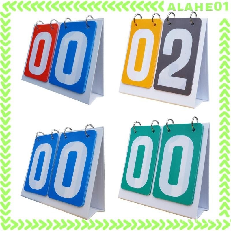 [Alahe] Sports Scoreboard Score Counter 2 digits Multipurpose Scoring Board Flip Score Board for Gam