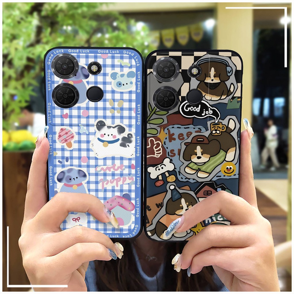 ป้องกันเคสโทรศัพท์กันกระแทกสําหรับ TCL 503/T442M/T442A/T442J TPU การ์ตูนน่ารักนุ่มเคสโทรศัพท์ Graffi
