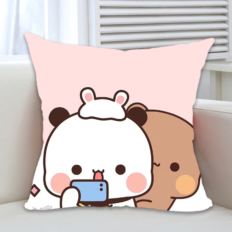 ปลอกหมอนอิงโซฟาการ์ตูนแพนด้าคู่ ออกแบบมาให้น่ารักสำหรับนักเรียน thumbnail 10