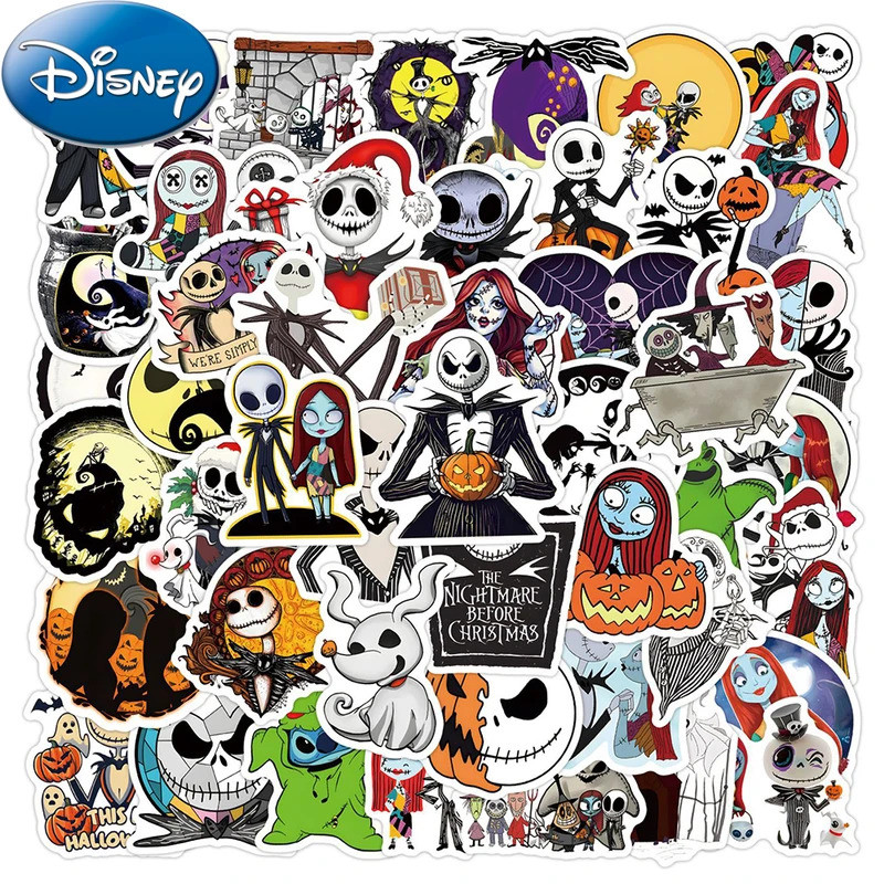 10/30/60pcs Disney Anime Movie The Nightmare Before Christmas Stickers Halloween Horror Graffiti Dec