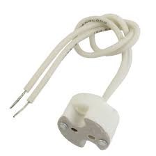 ขั้วหลอดไฟ MR16 MR16 Lamp Holder Socket White