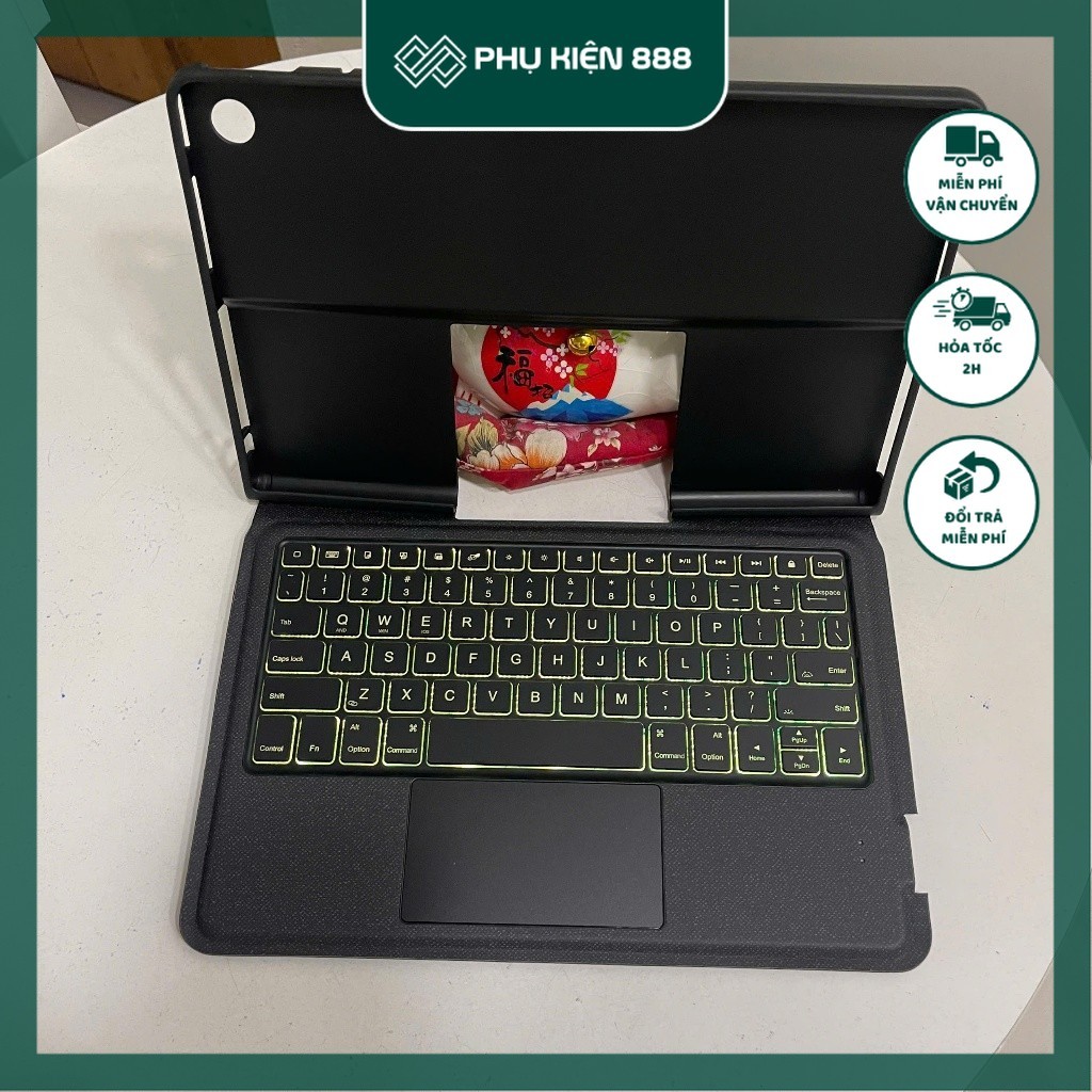 Lenovo Tab Plus เคสคีย์บอร์ด Lenovo Tab Plus ขนาด 11.5 นิ้ว พร้อมทัชแพด ที่วาง ไฟ LED ถอดออกได้