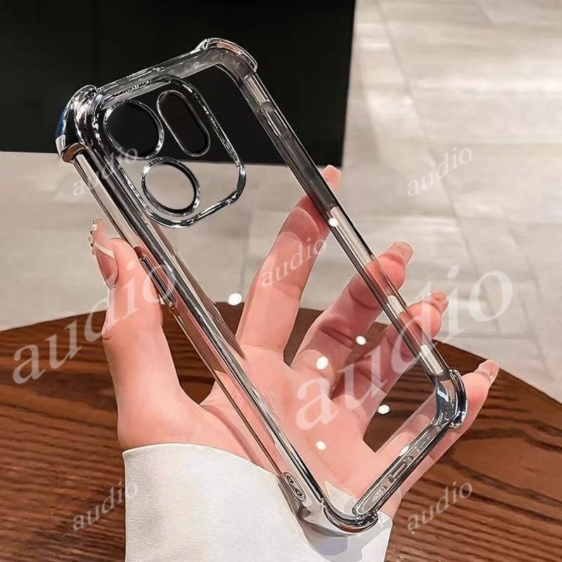 OPPO Reno15 F 5G OPPO Reno14 F 5G สี่มุมชุบ Anti Drop เคสโทรศัพท์โปร่งใสสําหรับ Oppo Reno14 Reno15 F Reno14F Reno15F 5G หรูหรากันกระแทกซิลิโคนนุ่มปกหลังสําหรับ OPPO Reno 14F 15F OppoReno14F OppoReno15F 5G - รูปที่ 3