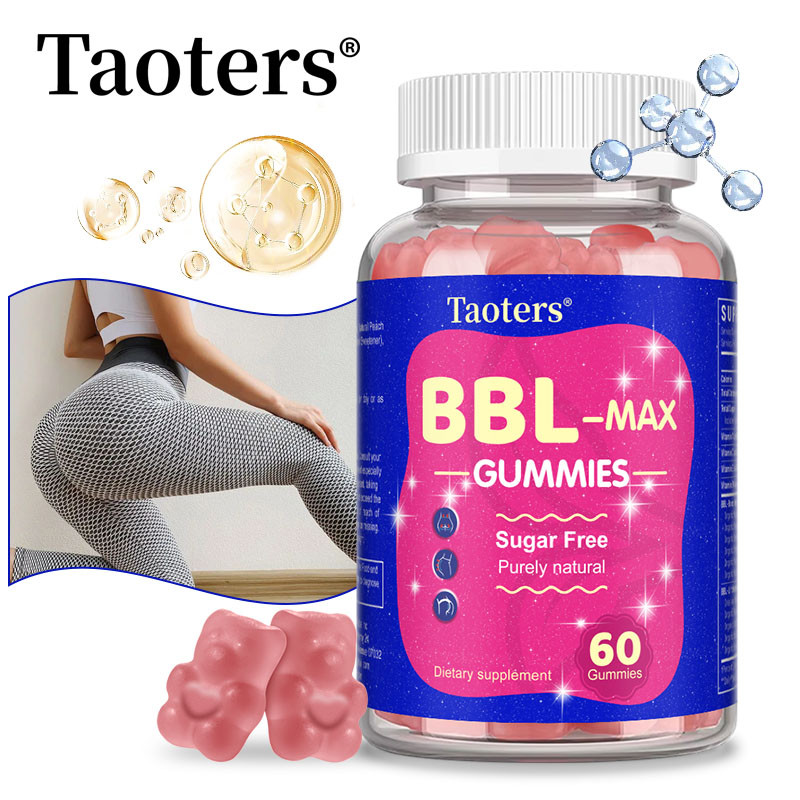 Taoters BBL Gummies สําหรับเสริมก้นพร้อมวิตามินรวมและสารสกัดจากสมุนไพร