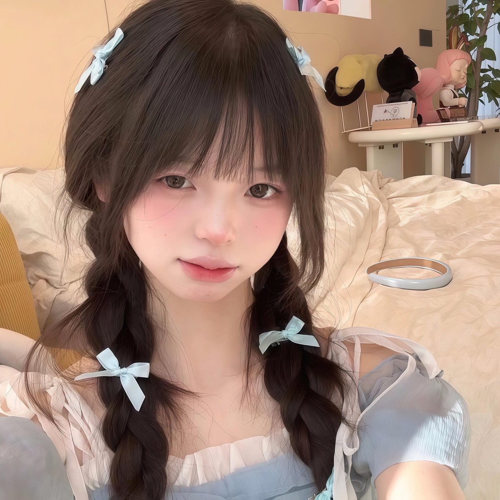 Cute_Girl 😍😍 กิ๊ฟกิ๊บติดผม สีโดพามีนหลากหลาย ริบบิ้นโบว์ แพ็คหลาย หวานและน่ารัก กิ๊บติดผมโบว์ - รูปที่ 4