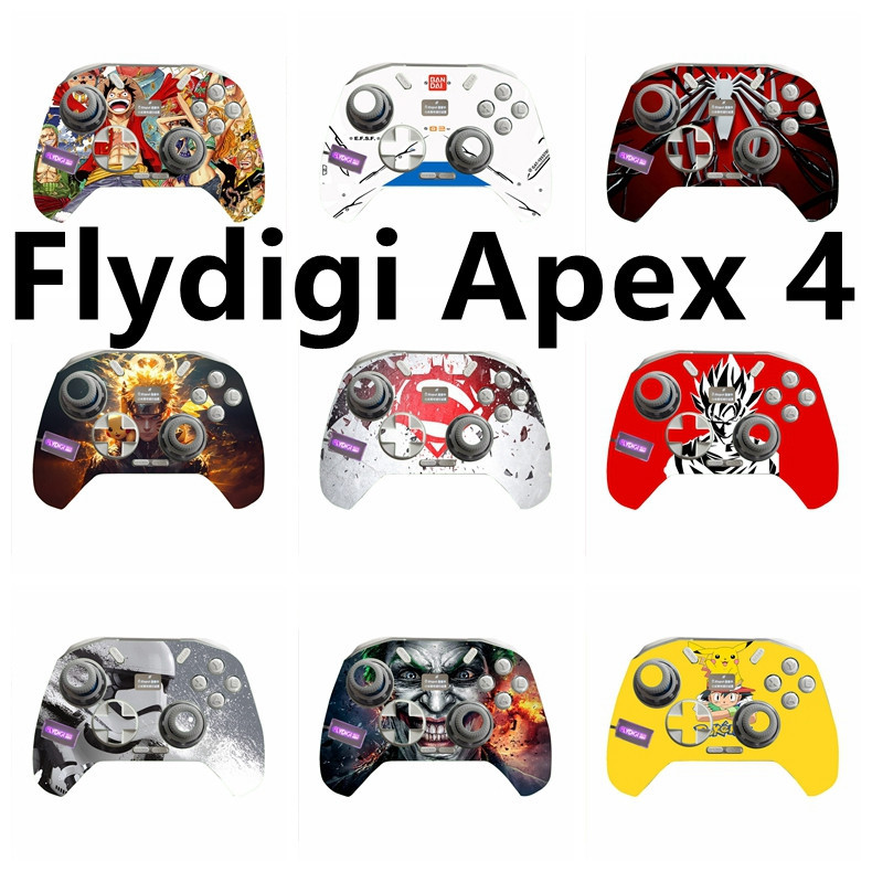 100 สีไวนิลผิวรูปลอกห่อเข้ากันได้กับ Flydigi Apex 4 รีโมทคอนโทรลไร้สายสติกเกอร์