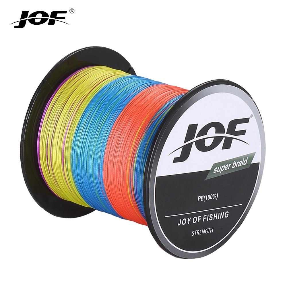 สายตกปลา JOF 300M 4 เส้น PE แบบถัก มัลติฟิลาเมนต์ สำหรับตกปลาในแม่น้ำ 8LB 10LB 20LB 30LB 35LB 40LB 5