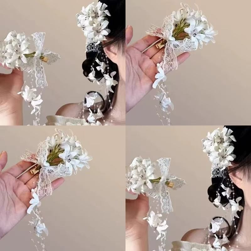 ใหม่สไตล์จีน Lily of the Valley พู่ Hairpin หญิงคุณภาพสูง Bangs ด้านข้าง Duckbill คลิป