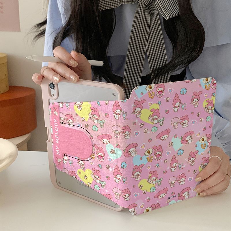 เคสป้องกันสําหรับ Samsung Galaxy Tab A8 ปลอก Tab S6 lite 2024 S10 FE + Tab A7 lite 8.7 นิ้ว S10ULTRA S9 FE + S7+/S8+/S7FE A9 + s10plus 12.4 นิ้ว 360 องศาเปลือกหมุนแท็บเล็ต - รูปที่ 3