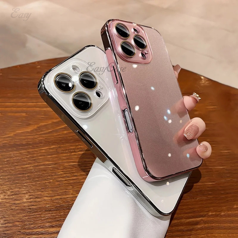 ชุบกระจกเลนส์ฟิล์มป้องกันกรณีสําหรับ ไอโฟน 16 15 14 13 12 รูปที่ 4