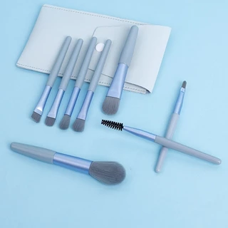 ชุดแปรงแต่งหน้า 8pcs ขนนิ่ม ไม่บาดหน้า แปรงแต่งหน้า ขนาดเล็ก จัดส่งที่รวดเร็ว COD