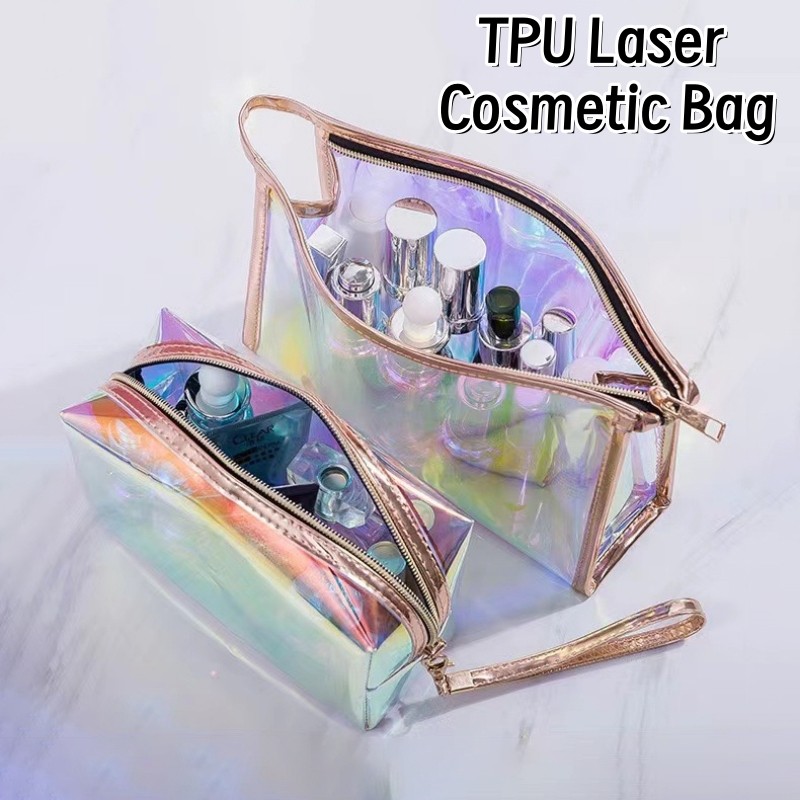 Tote Bath Make Up Brush Bag Zipper Makeup Pouch Wash Bag Travel Cosmetic Bag Toiletry Organizer