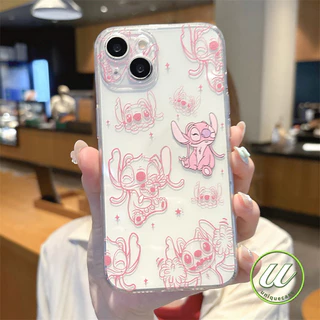 แฟชั่นแองเจิลเย็บคู่รักกราฟิติน่ารัก เคส เข้ากันได้กับ IPhone 13 17 14 11 15 12 16 Pro Max X 7Plus 8 7 15 16 Plus XR XS