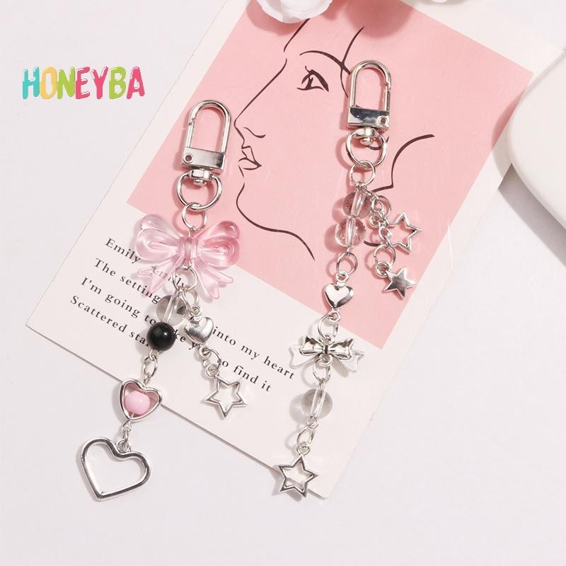 Honeyba Gothโทรศัพท์Charm Bow Heart Starพวงกุญแจจี้Kawaii รูปที่ 3