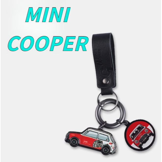 MINI COOPER keychain, retro car model, JCW, CLUBMAN, COUNTRYMAN, CABRIO, aceman car key cute pendant