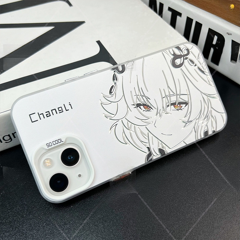 IMD Silver Jinhsi×Changli×Zani Wuthering Waves case Stripes& Cartoons [iPhone 15 Pro] - รูปที่ 5