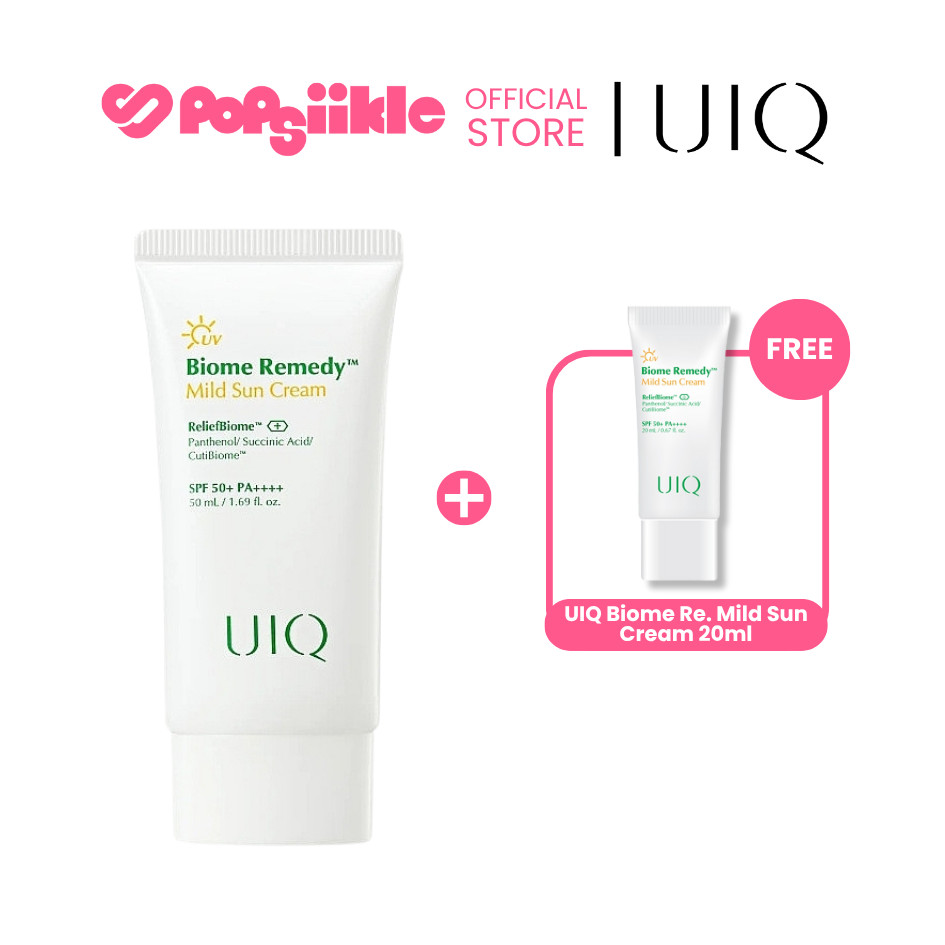 UIQ Biome Re. Mild Sun Cream SPF50+ PA++++ 50ml ครีมกันแดดเนื้อบางเบา (RIIZE Sun Cream)