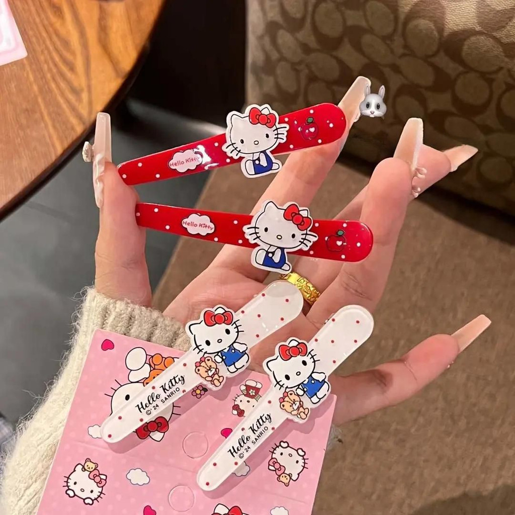 น่ารัก Sanrio Hello Kitty Duckbill คลิปสไตล์ร้อนการ์ตูนกิ๊บแฟชั่นอเนกประสงค์ Y2k