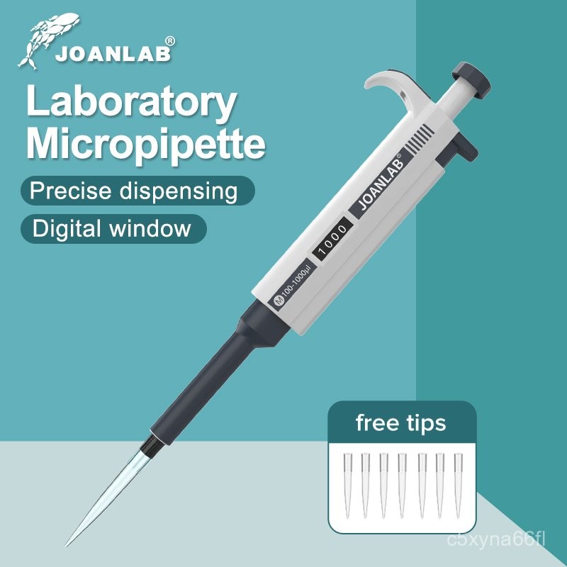 JOANLAB Micropipette Laboratory Automatic Digital Adjustable Plastic Pipette Chemistry Lab Equipment