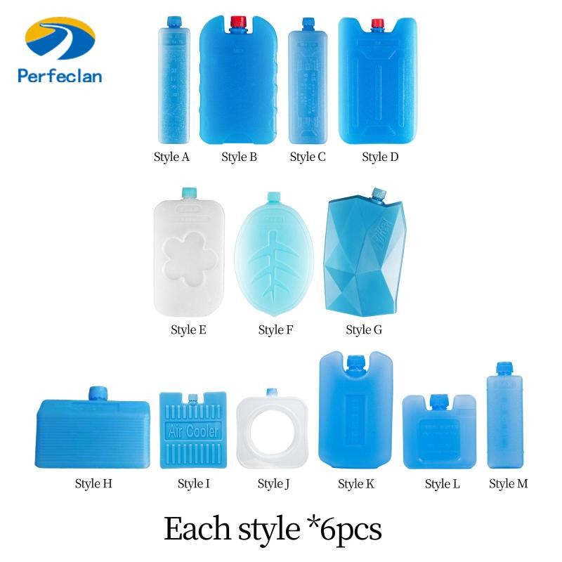 Perfeclan 6x Ice Blocks Cooling Ice Packs สําหรับ Cool Bag ที่ Simply Stays สําหรับ Longer Blocks สําหรับชายหาดกลางแจ้ง – โปรปัง