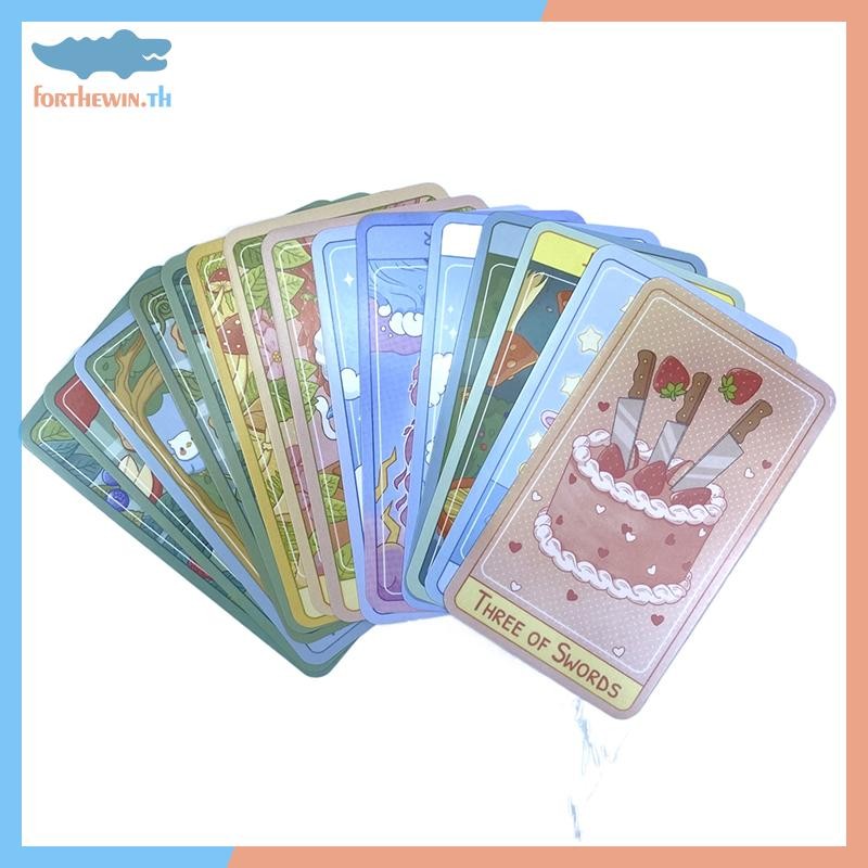 Forthewin Bumbleberry Hollowsไพ่ทาโรต์ทํานายทํานายDivination Deck Family Partyเกมกระดาน Fortune Tellingเกมเริ่มต้นการ์ดTh