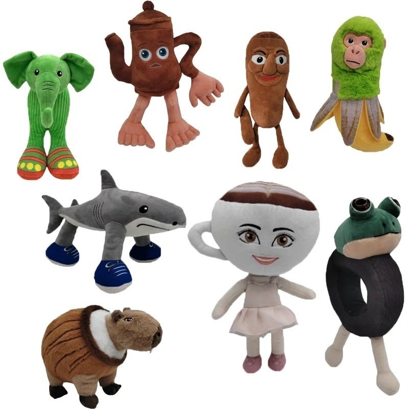 Tung Tung Tung Sahur ตุ๊กตาตุ๊กตา Trralero Tralala Tung Tung Sahur ของเล่นตุ๊กตาตุ๊กตาของขวัญ