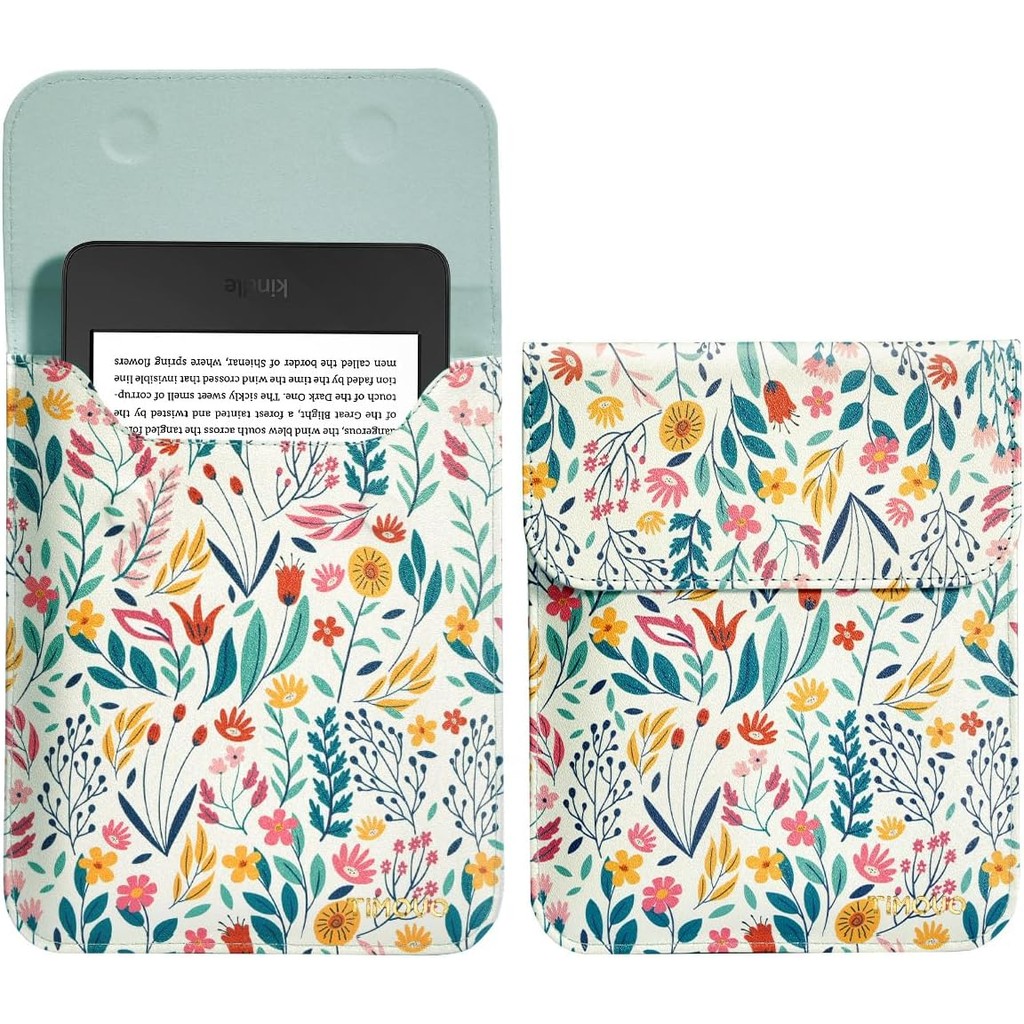 TiMOVO 6 นิ้วแท็บเล็ตสําหรับ All-New 6" Kindle 11th Generation 2024/2022, ปลอกป้องกันแบบนุ่ม PU Cover Case พร้อมกระเป๋าสําหรับ Kindle E-Reader