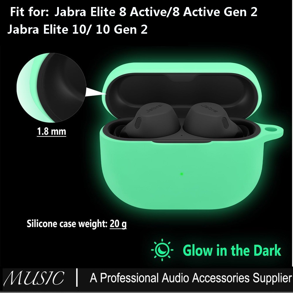 สําหรับ Jabra Elite 10, Jabra Elite 10 Gen 2, Jabra Elite 8 Active, เคสซิลิโคน Jabra Elite 8 Active 