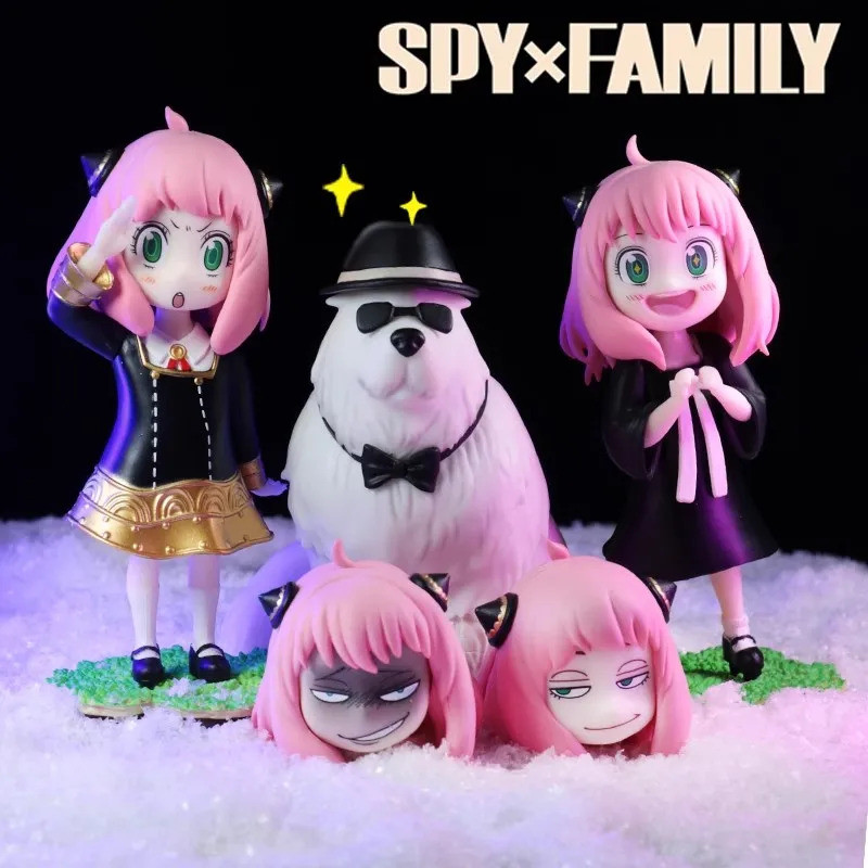 SPY×FAMILY Anya Forger Bond Forger riding posture Anime Action Figure Toys 12CM