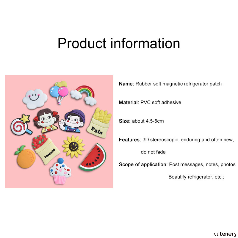 😊พร้อมส่งจากไทย😊แม่เหล็กติดตู้เย็นน่ารัก แม่เหล็กติดตู้เย็นลายการ์ตูน สติกเกอร์ PVC อ่อน สติกเกอร์แม่เหล็กสร้างสรรค์ - รูปที่ 3