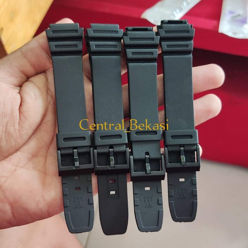 ORIGINAL CASIO WATCH STRAP OEM AE1200 AE1300 RUBBER STRAP AE 1200 AE 1300 ฟรีปากกา PAIR