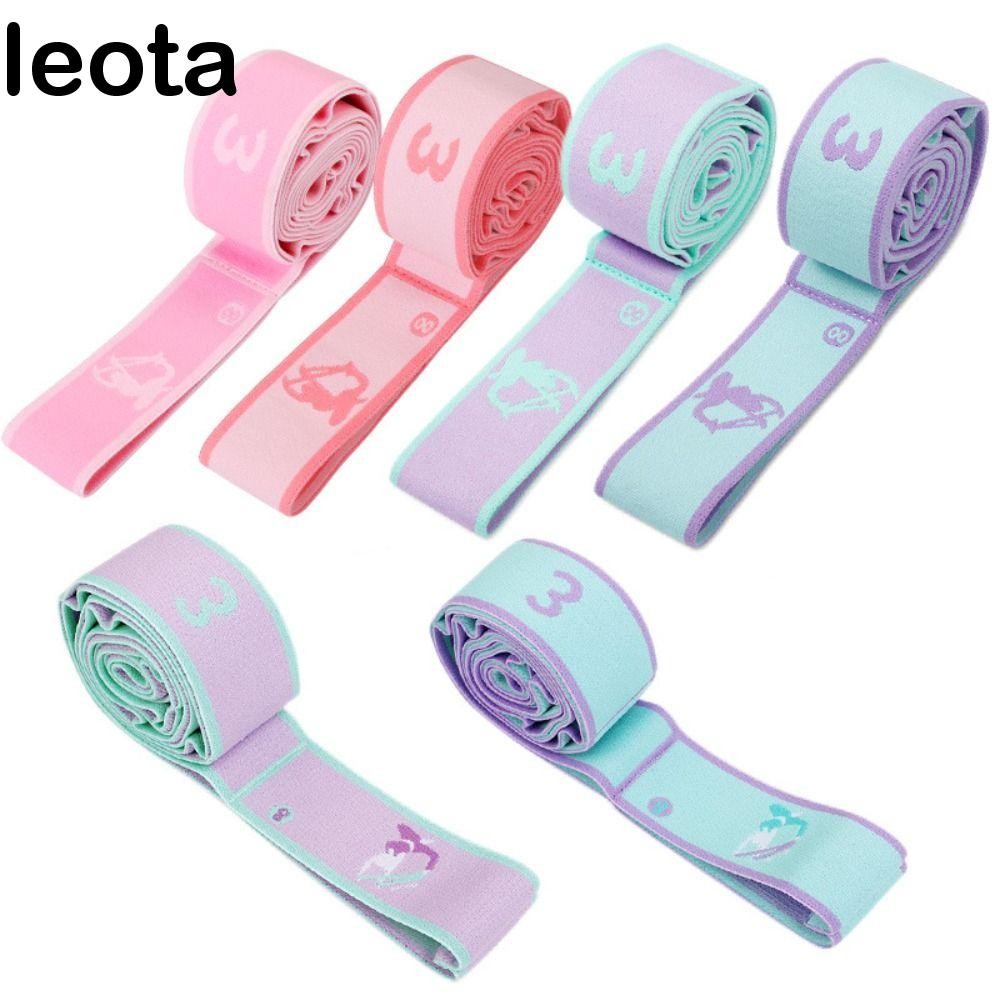 Leota Resistance Bands Dance Latin Training Multi-functional Yoga Training Rubber Assist Band Loop Yoga Pilates อุปกรณ์ออกกําลังกาย วงต้านทานโยคะ