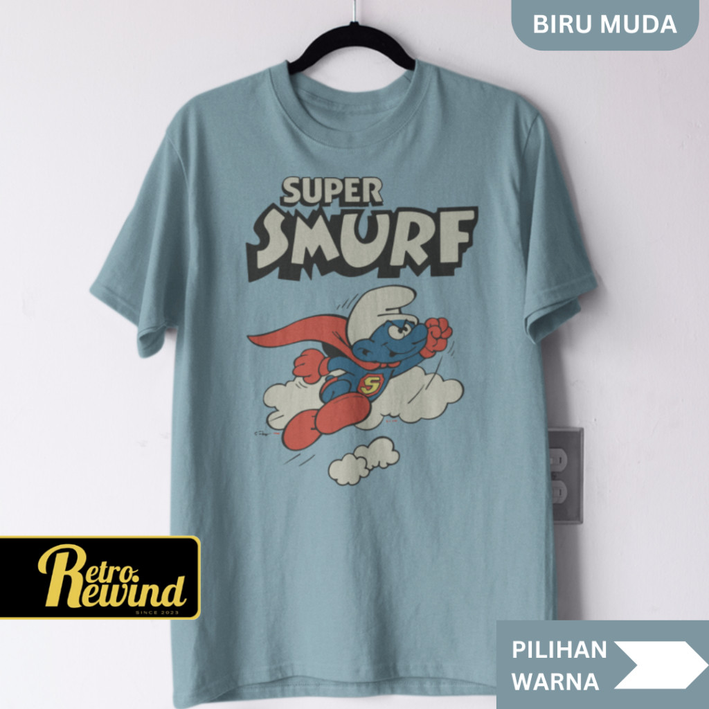 Smurf3 Comic T-Shirt Adult T-Shirt Size S - 7XL Big Size Jumbo and Childrens T-Shirt Size XS - XL (อ
