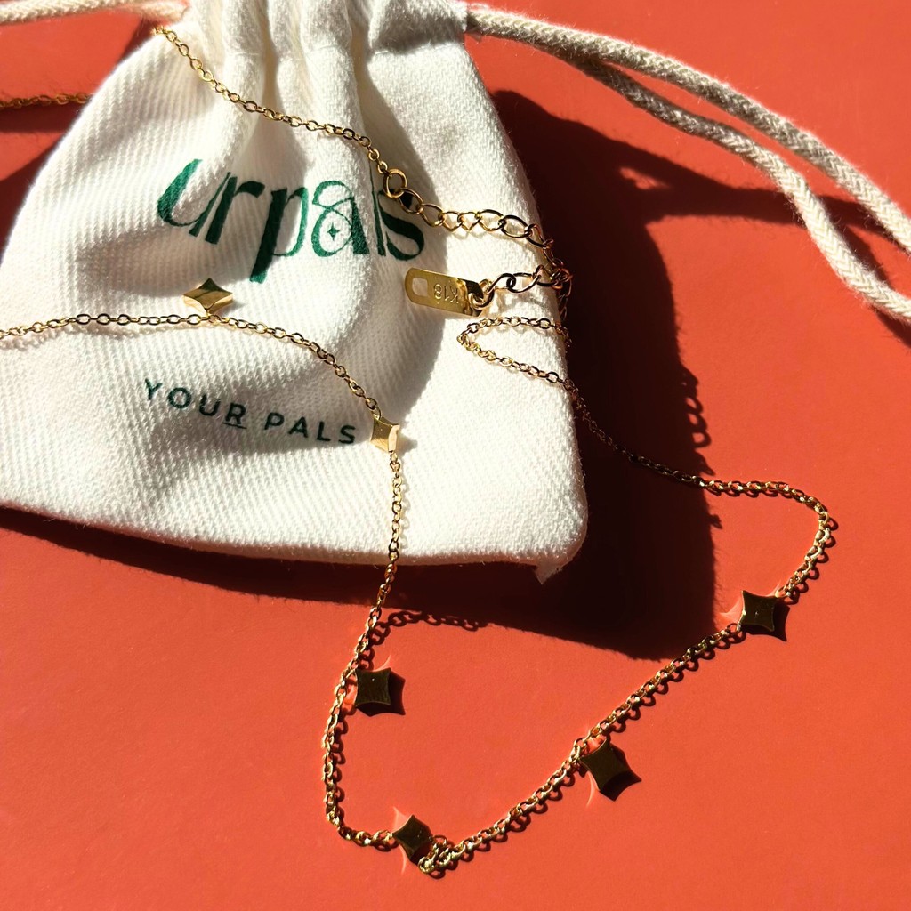 URPALS สร้อยคอ Stainless ชุบทอง 18K ทนน้ำ ทนเหงื่อ