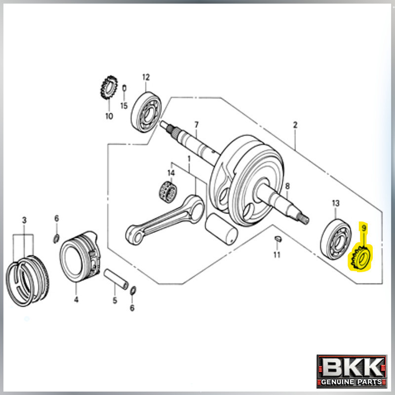 เฟืองโซ่ราวลิ้น เฟืองไทมิ่งแท้ศูนย์ Wave 125S,R,X /ดรีม125 (14311-KPH-900) ราคา ถูกที่สุด ดีลบีเคเค แกลเลอรีภาพที่ 3