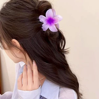 Aurora🛒พร้อมส่ง🚚 (รูปถ่ายจากงานจริง) กิ๊บติดผม ลายดอกไม้ สไตล์ฮาวาย สีสดใสมาก