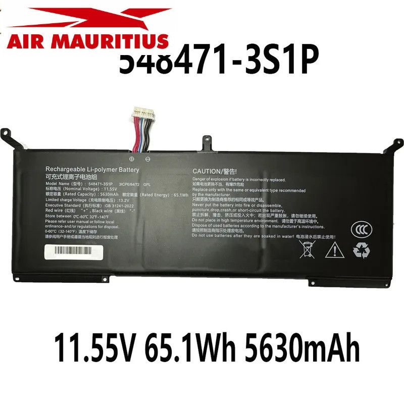For 548471-3S1P 31CP6/84/72 11.55V 65.1Wh 5630mAh Laptop Battery 10 holes 8 wires and 10 holes 10 wi