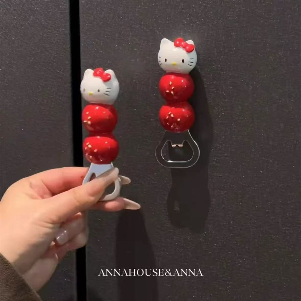 ที่เปิดขวดแม่เหล็กติดตู้เย็น Kt Cat รูปน้ำเต้า แม่เหล็กติดตู้เย็น Hello Kitty สร้างสรรค์น่ารัก สำหรับตกแต่งบ้าน 3D มูลค่าสูง