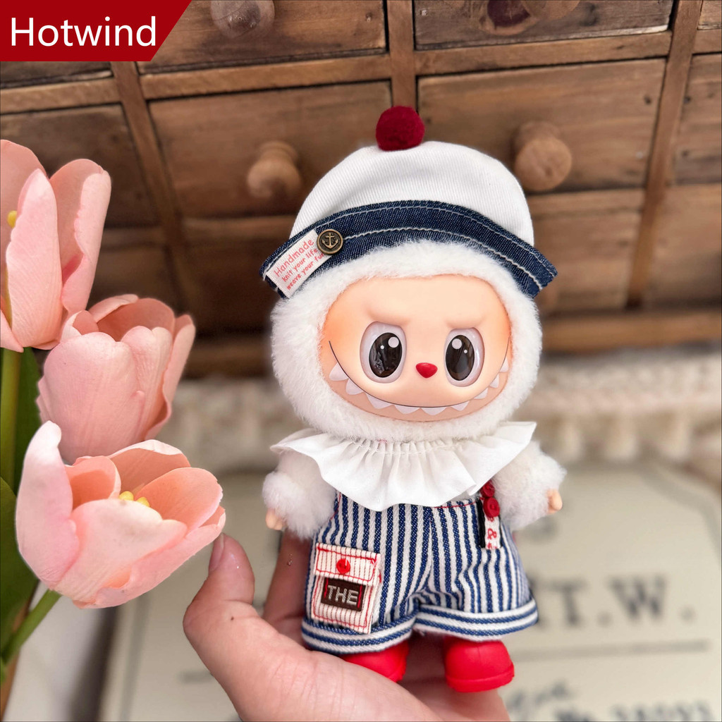 (ไม่มีตุ๊กตา) สําหรับ 17 ซม. Labubuva Mini Vintage Cloak Shawl ชุดตุ๊กตาชุดการ์ตูนสําหรับ Labubu อินเทรนด์ชุดสําหรับ Ropa Labubu ตุ๊กตา