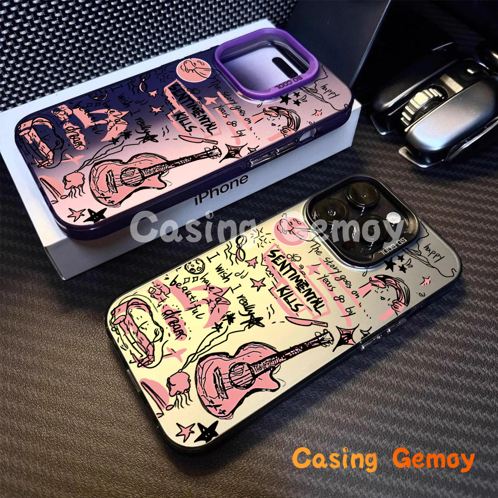 HP Doodle Guitar เข้ากันได้กับเคสโทรศัพท์ VIVO, V29 V27 V25E V21E V25 Y11 Y20i Y16 Y15S Y02s Y27 Y91