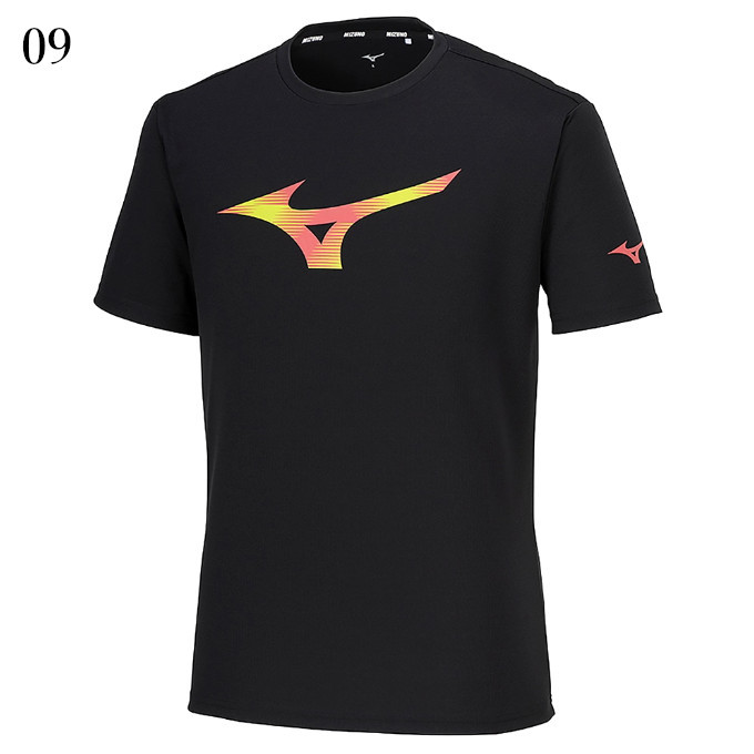 เสื้อกีฬา Mizuno แขนสั้น สำหรับวิ่งและแบดมินตัน ทั้งผู้ชายและผู้หญิง