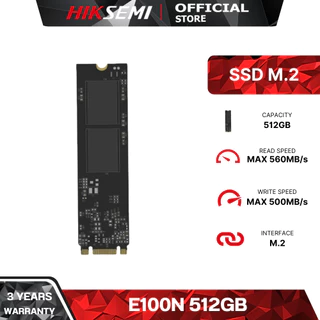 HIKSEMI CITY SERIES SSD E100N 512GB M.2 2280 3D NAND READ 560MB/s WRITE 500MB/s WARRANTY 3 YEARS