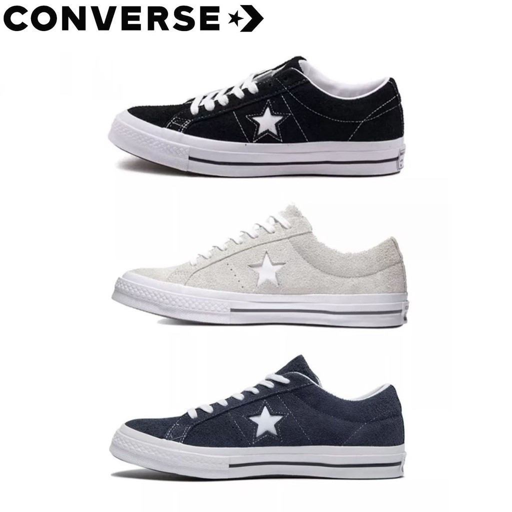 One Star Niu Low Suede Casual Skateboard Shoes ผู้ชายผู้หญิง 1J3W
